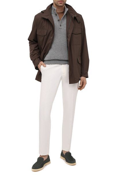 Замшевые лоферы ANDREA VENTURA FIRENZE, арт. AQUARIVA-LS/CACHEMIRE/AQ-IV0RY, фото 2