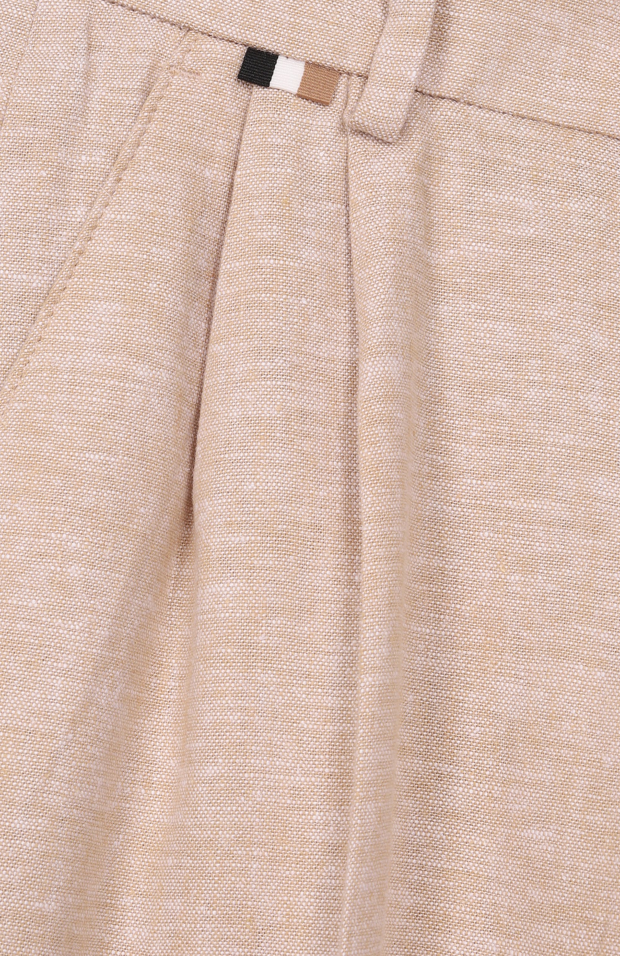 Брюки изо льна и вискозы BOSS, арт. J52917, фото 3