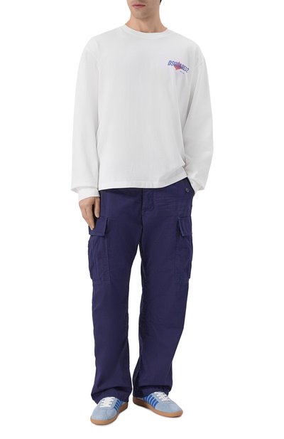 Хлопковый лонгслив DSQUARED2 белого цвета по цене 35600 руб., арт. S74GD1555/D20106, фото 2 Хлопковый лонгслив DSQUARED2, арт. S74GD1555/D20106, фото 2