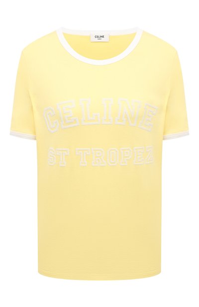 Женская хлопковая футболка CELINE, арт. 2X774501F