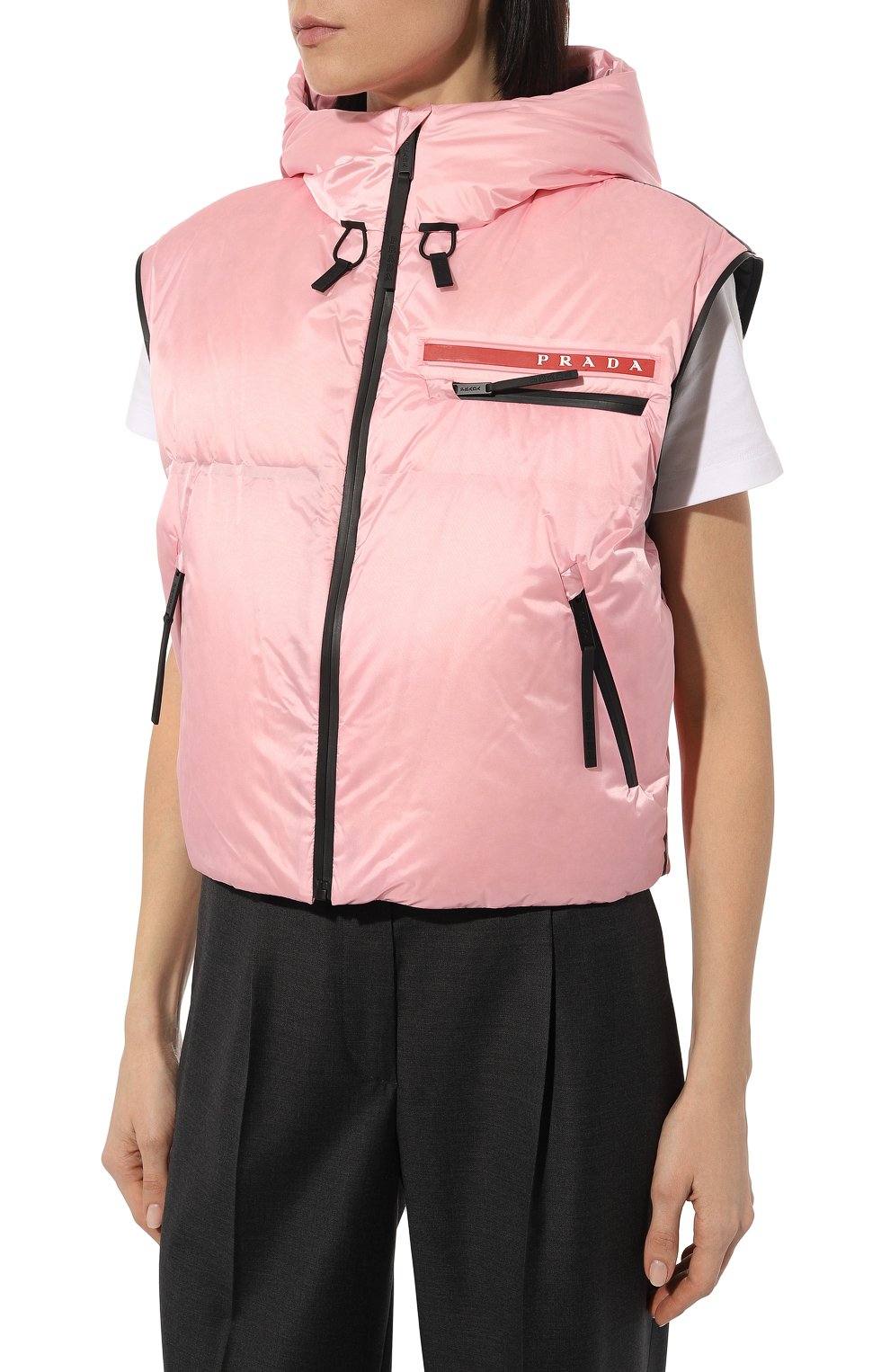 Пуховик prada linea rossa PRADA розового цвета по цене 300000 руб., арт. 291985-1ZT6-F0028-212, фото 5 Пуховик prada linea rossa PRADA, арт. 291985-1ZT6-F0028-212, фото 5