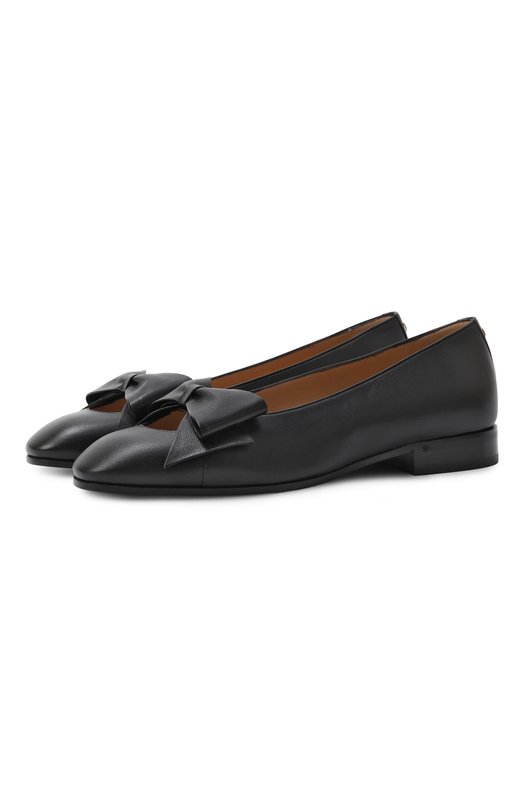 Кожаные балетки Bowow Valentino 6Y0S0K43/WIX Чёрный 6Y0S0K43/WIX