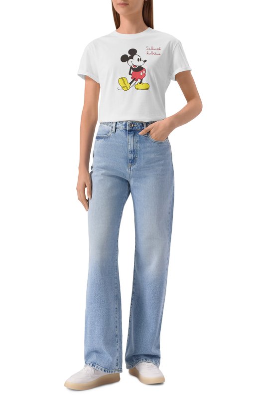 Хлопковая футболка MC2 Saint Barth x Disney MC2 Saint Barth STBW EMILIE/05102H Белый  STBW EMILIE/05102H Фото 2