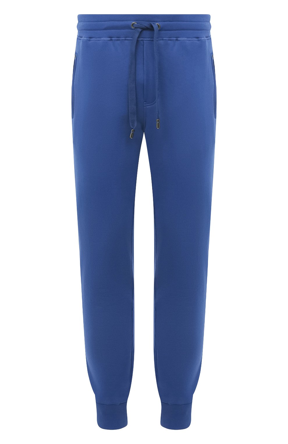 Хлопковые джоггеры DOLCE & GABBANA синего цвета по цене 78450 руб., арт. GVXQHT/G7F2G, фото 1 Хлопковые джоггеры DOLCE & GABBANA, арт. GVXQHT/G7F2G, фото 1