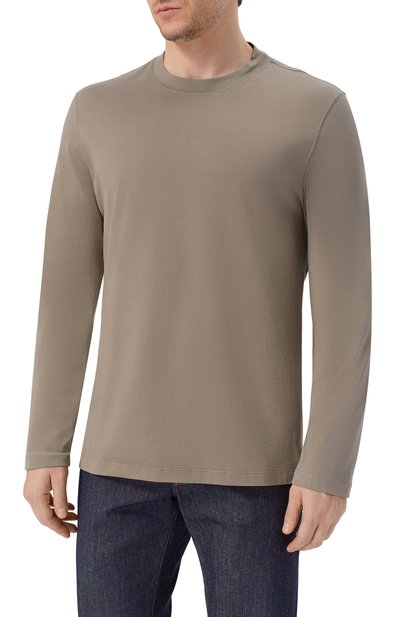 Хлопковый лонгслив BRUNELLO CUCINELLI, арт. M0B137407, фото 3