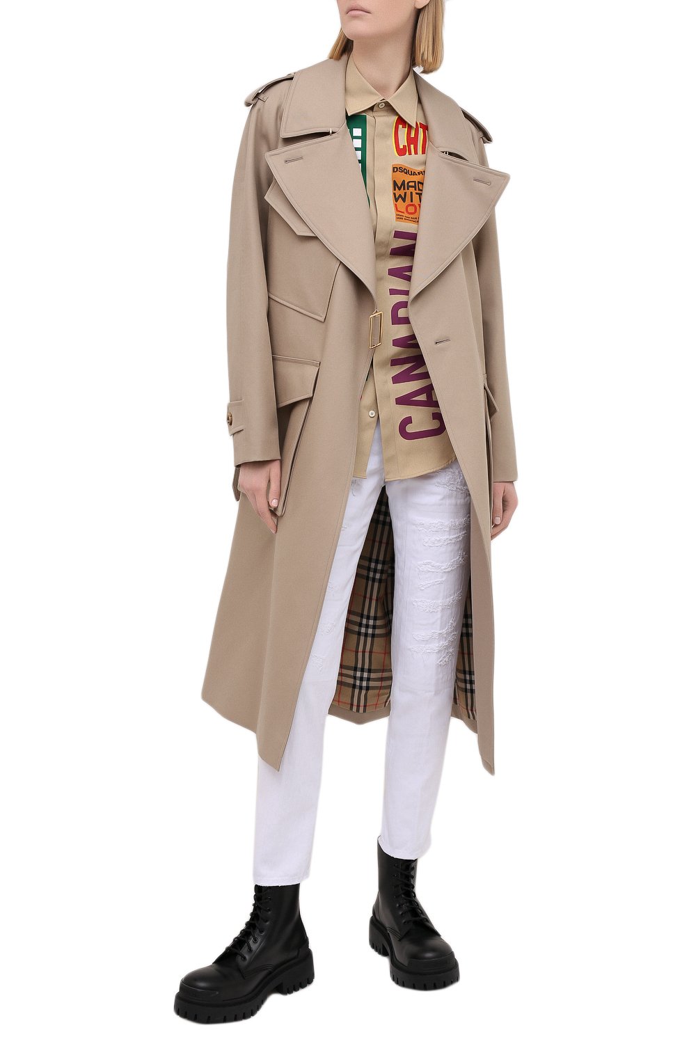Хлопковая рубашка DSQUARED2, арт. S75DL0756/S36275, фото 2