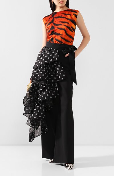 Топ из смеси вискозы и хлопка DRIES VAN NOTEN, арт. 201-10769-9325, фото 2