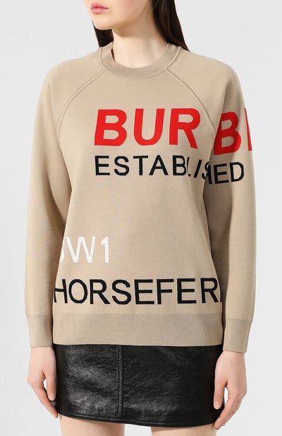 Шерстяной свитшот BURBERRY, арт. 8013586, фото 3