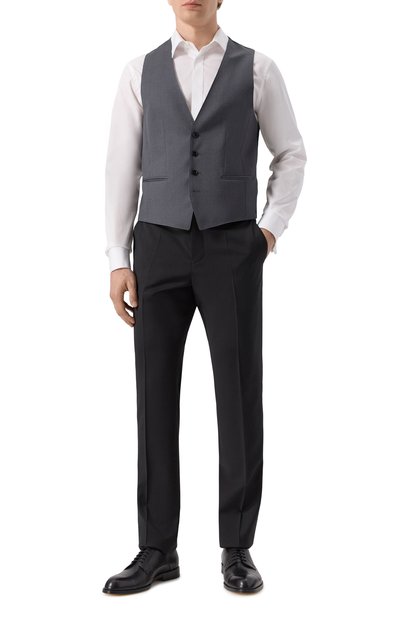 Шерстяной жилет BOSS темно-серого цвета по цене 29950 руб., арт. 50469160, фото 2 Шерстяной жилет BOSS, арт. 50469160, фото 2