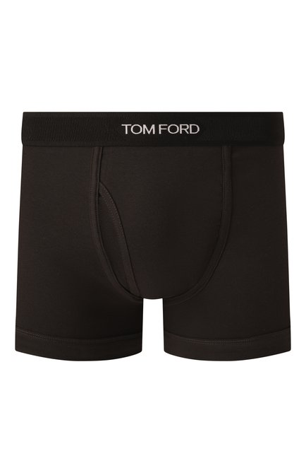 Мужские хлопковые боксеры TOM FORD темно-коричневого цвета, арт. T4LC3/104 | Фото 1 (Нос: Не проставлено; Материал сплава: Проставлено)