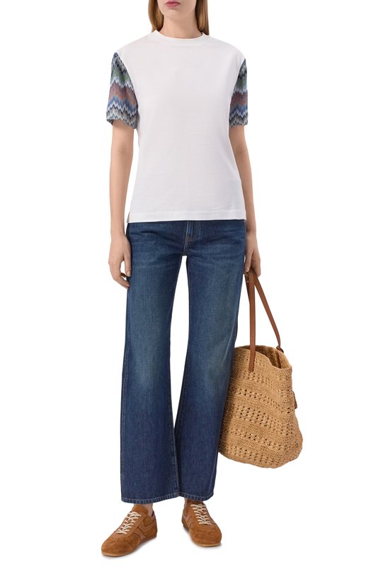 Хлопковая футболка Missoni DS26SL05/BJ00QR Белый  DS26SL05/BJ00QR Фото 2