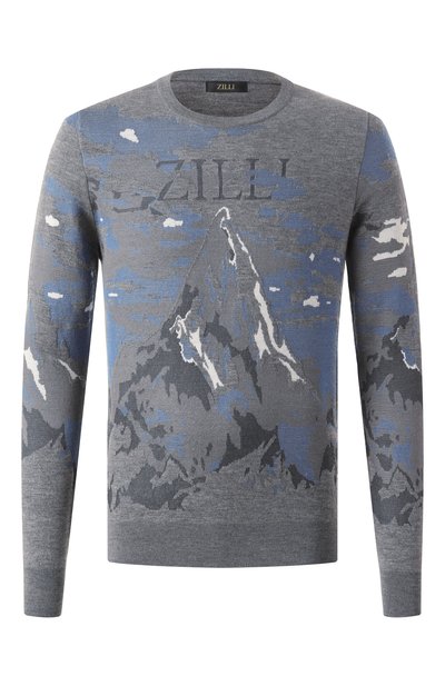 Мужской джемпер из шерсти и шелка ZILLI, арт. KRN001M0240VNMU00