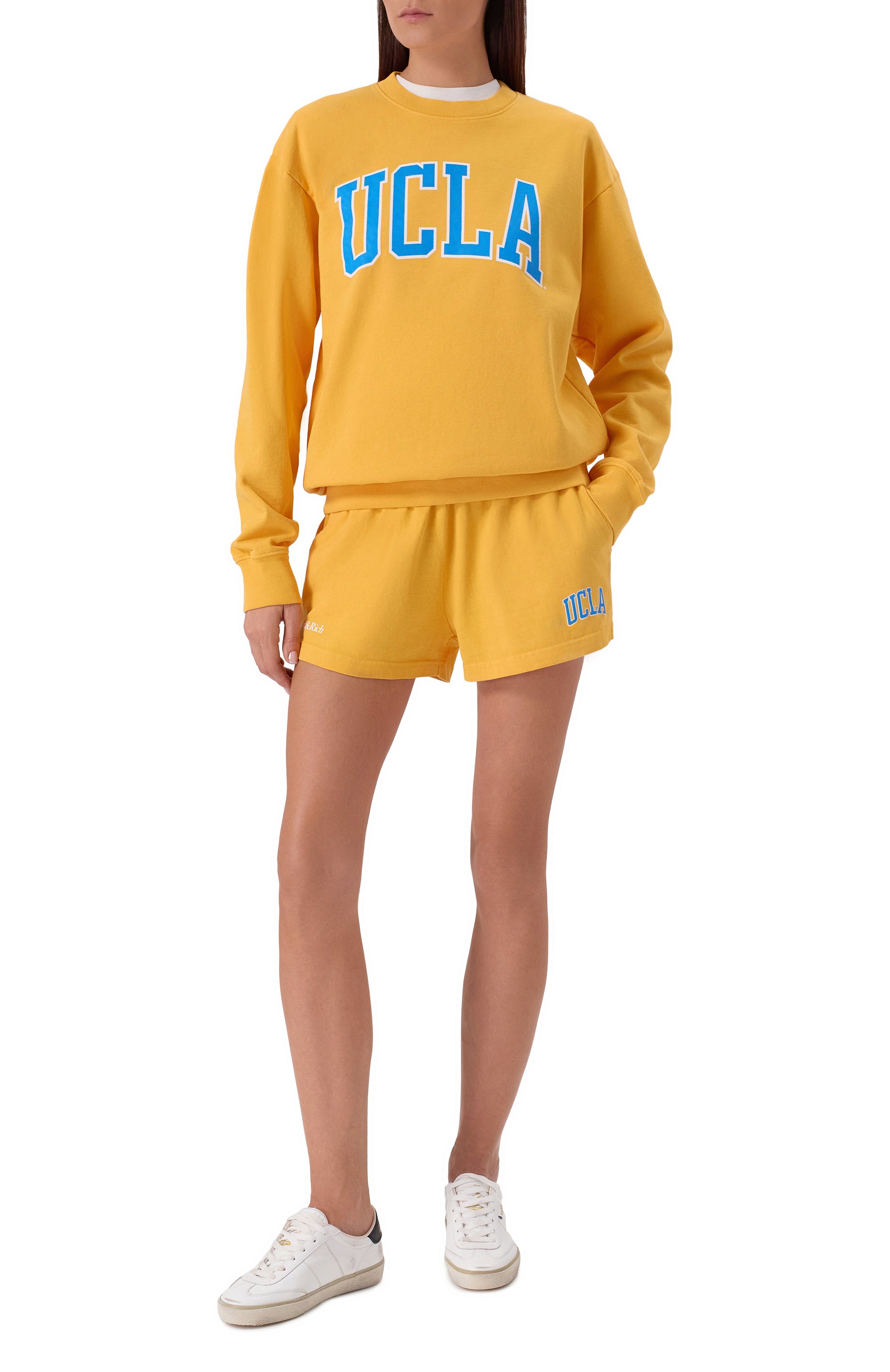 Хлопковые шорты sporty & rich x ucla SPORTY AND RICH, арт. SH037615637YE26, фото 2