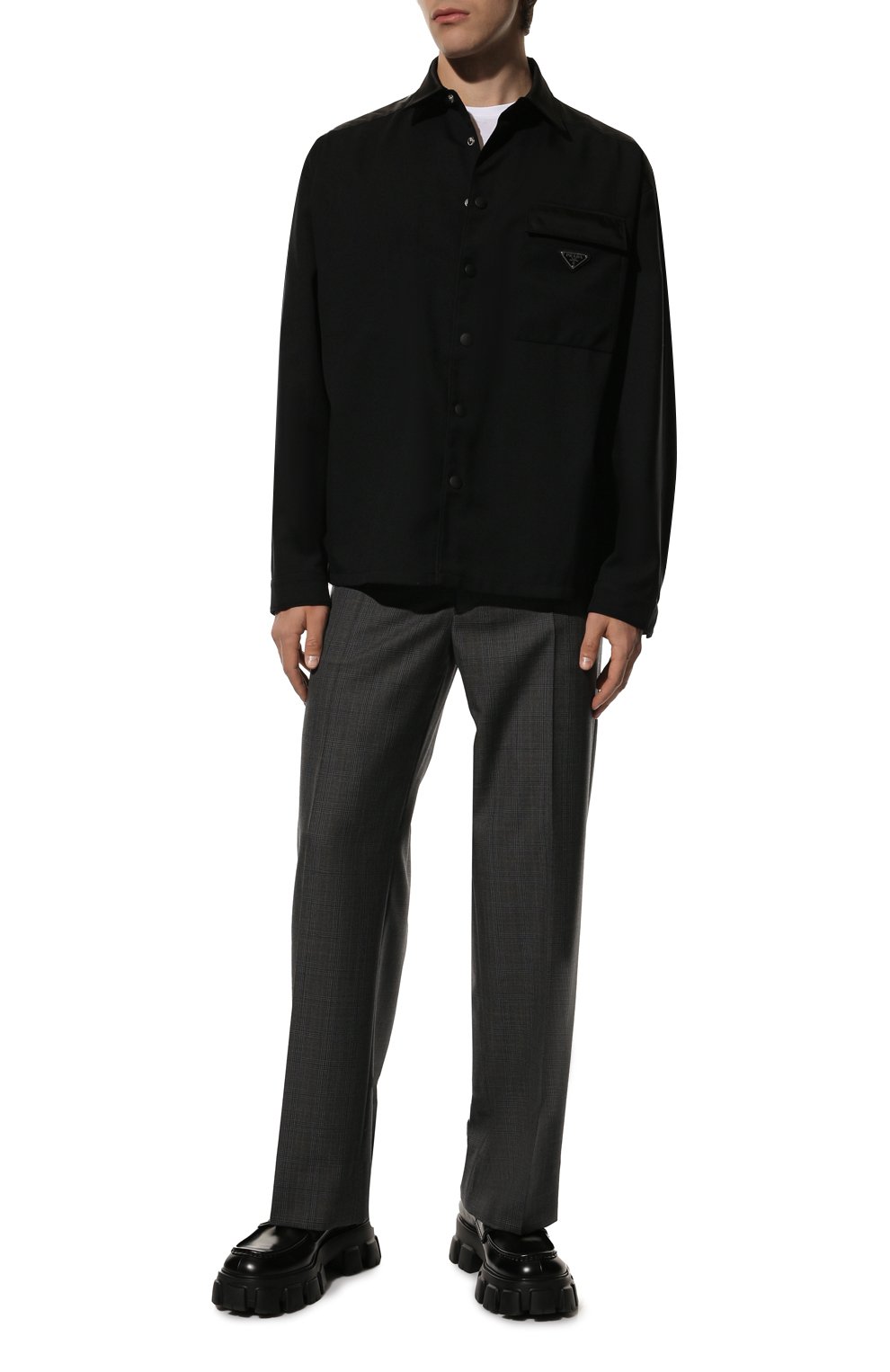Шерстяная рубашка PRADA, арт. SC610-1XMB-F0002-221, фото 2