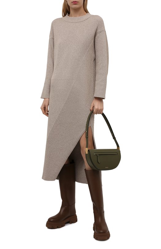 Кожаные сапоги Gia Couture Коричневый, фото 2