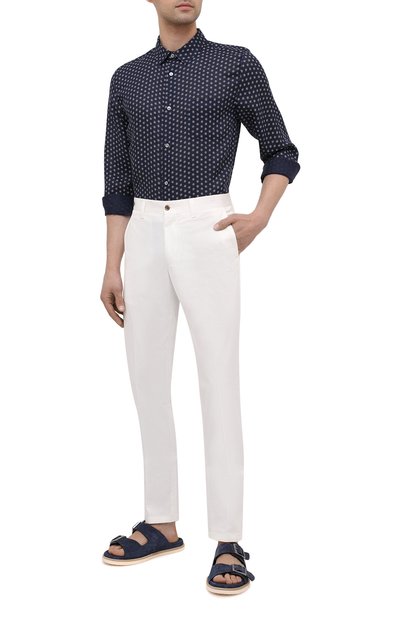 Льняная рубашка DEREK ROSE, арт. 9820-MILA012, фото 2