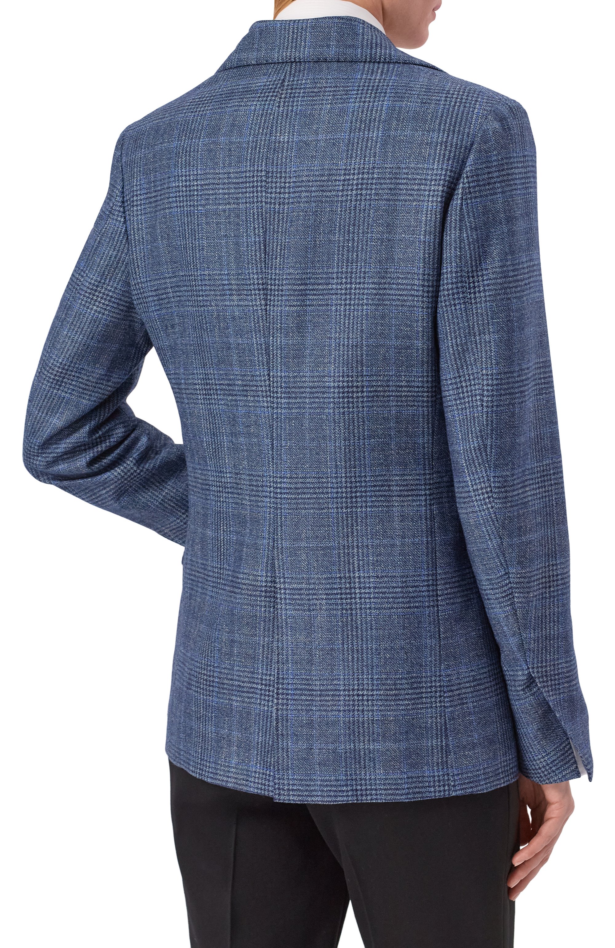 Жакет из шерсти и шелка MVST синего цвета по цене 294500 руб., арт. SDG601/S0731110, фото 4 Жакет из шерсти и шелка MVST, арт. SDG601/S0731110, фото 4