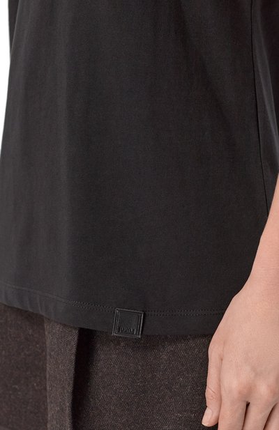 Хлопковая футболка JUUN.J черного цвета по цене 21750 руб., арт. JW5242W015, фото 5 Хлопковая футболка JUUN.J, арт. JW5242W015, фото 5