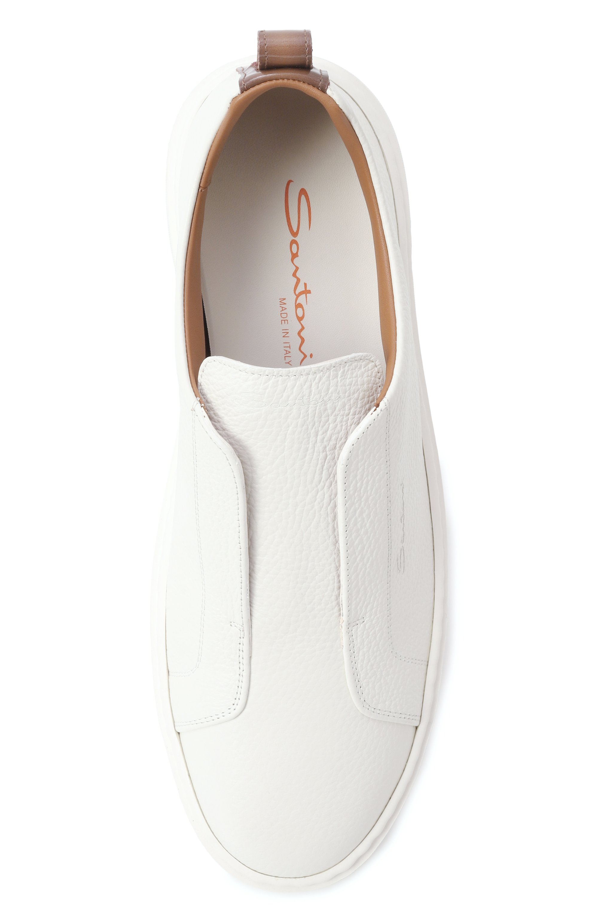 Кожаные кеды cleanic SANTONI, арт. MBCG21995BARTLLD, фото 6