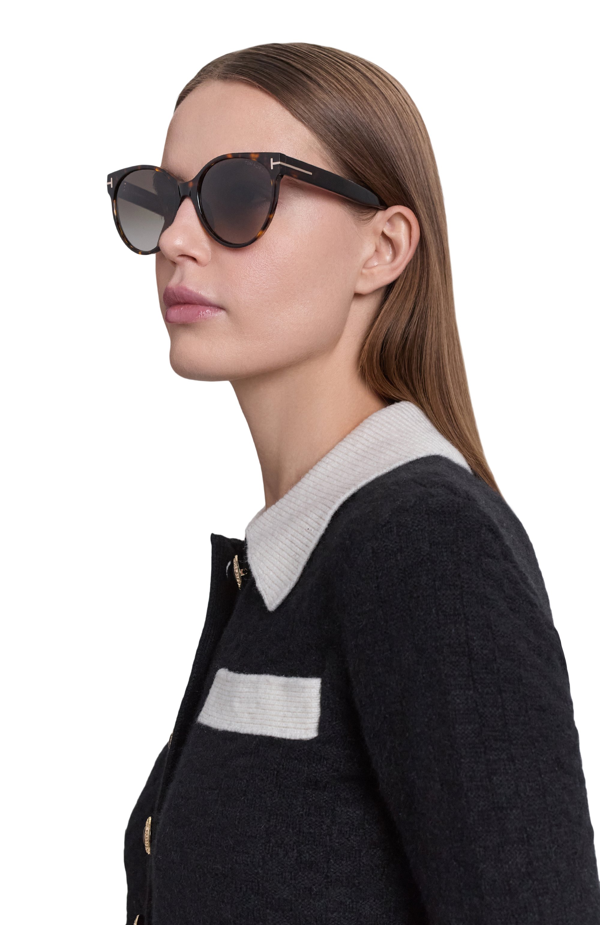 Солнцезащитные очки TOM FORD коричневого цвета по цене 51450 руб., арт. TF1311 52B, фото 2 Солнцезащитные очки TOM FORD, арт. TF1311 52B, фото 2