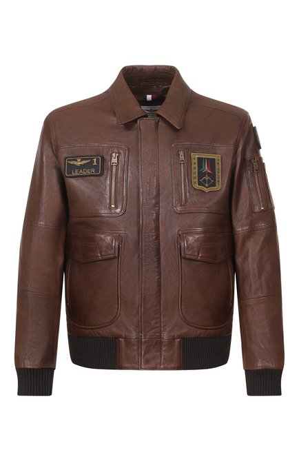 Мужской кожаный бомбер AERONAUTICA MILITARE, арт. PN5058U100839