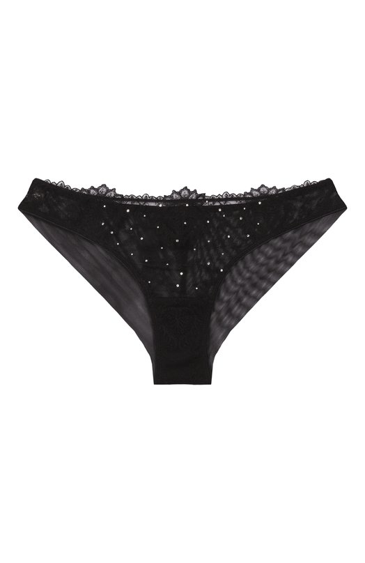 Трусы-слипы с отделкой кристаллами Swarovski I.D. Sarrieri M5635 Чёрный M5635