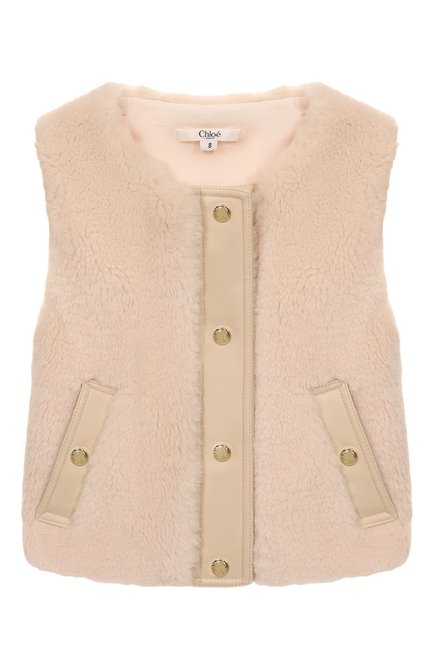 Утепленный жилет из экомеха CHLOÉ, арт. C20671