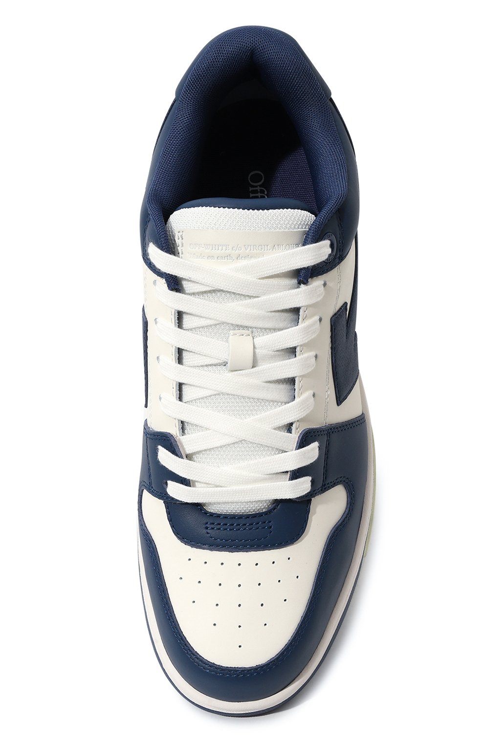 Кожаные кеды out of office OFF-WHITE, арт. 0MIA189C99LEA007, фото 6