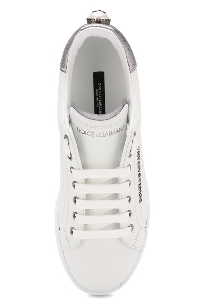 Кожаные кеды portofino DOLCE & GABBANA, арт. CK1602/AN298, фото 5