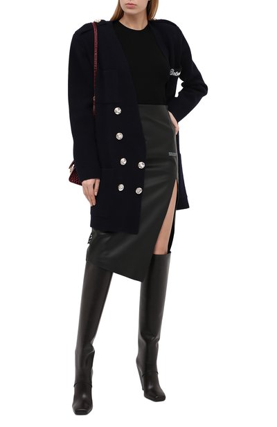 Шерстяной жакет BALMAIN темно-синего цвета по цене 238500 руб., арт. UF07849/K193, фото 2 Шерстяной жакет BALMAIN, арт. UF07849/K193, фото 2