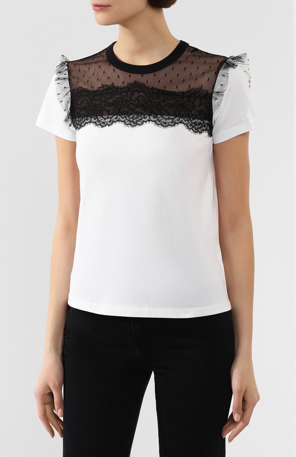 Хлопковая футболка REDVALENTINO, арт. TR3MG05H/4VV, фото 3