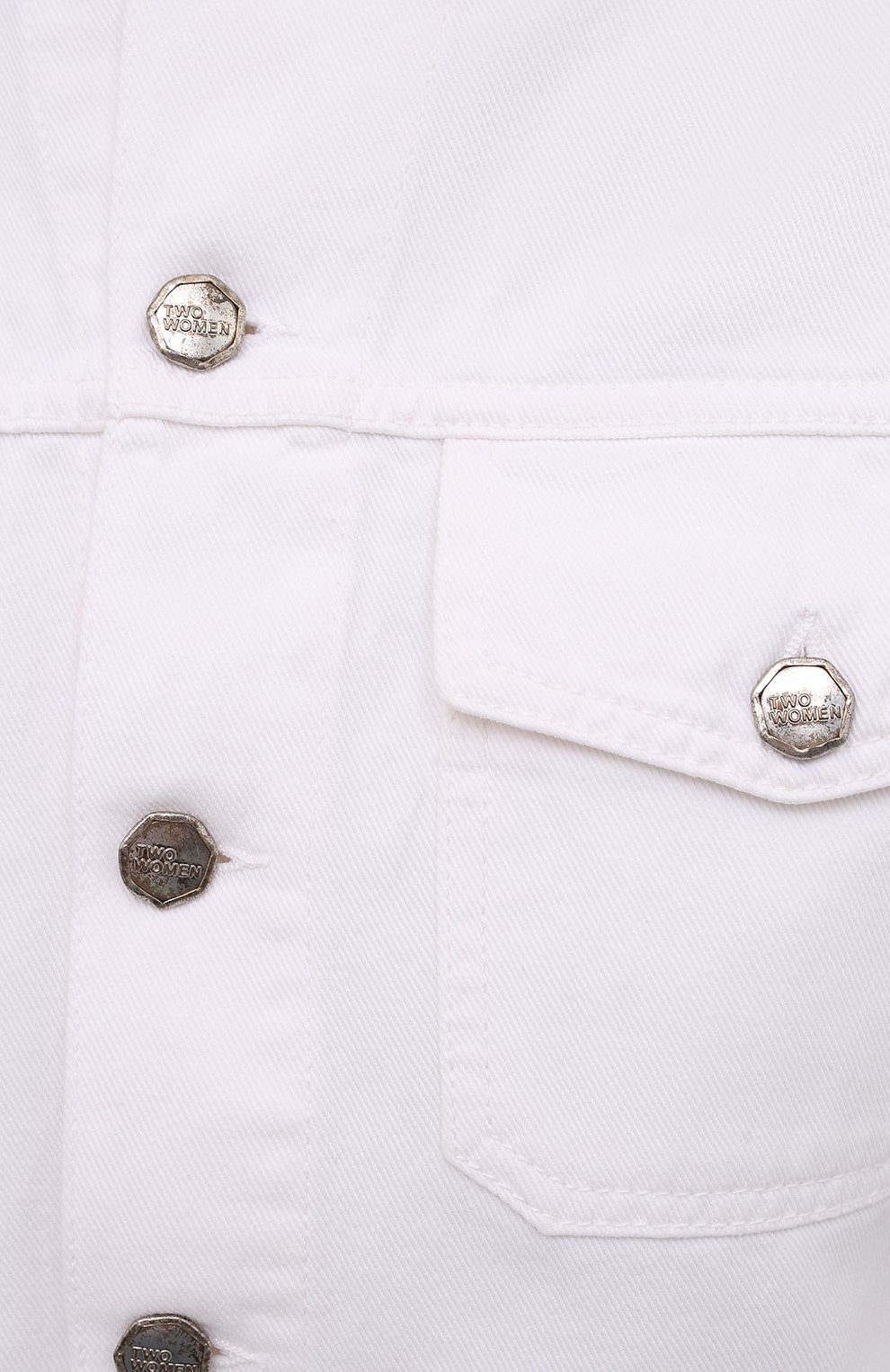 Джинсовая куртка TWO WOMEN IN THE WORLD белого цвета по цене 22610 руб., арт. A1HRT4 Ameli, фото 5 Джинсовая куртка TWO WOMEN IN THE WORLD, арт. A1HRT4 Ameli, фото 5