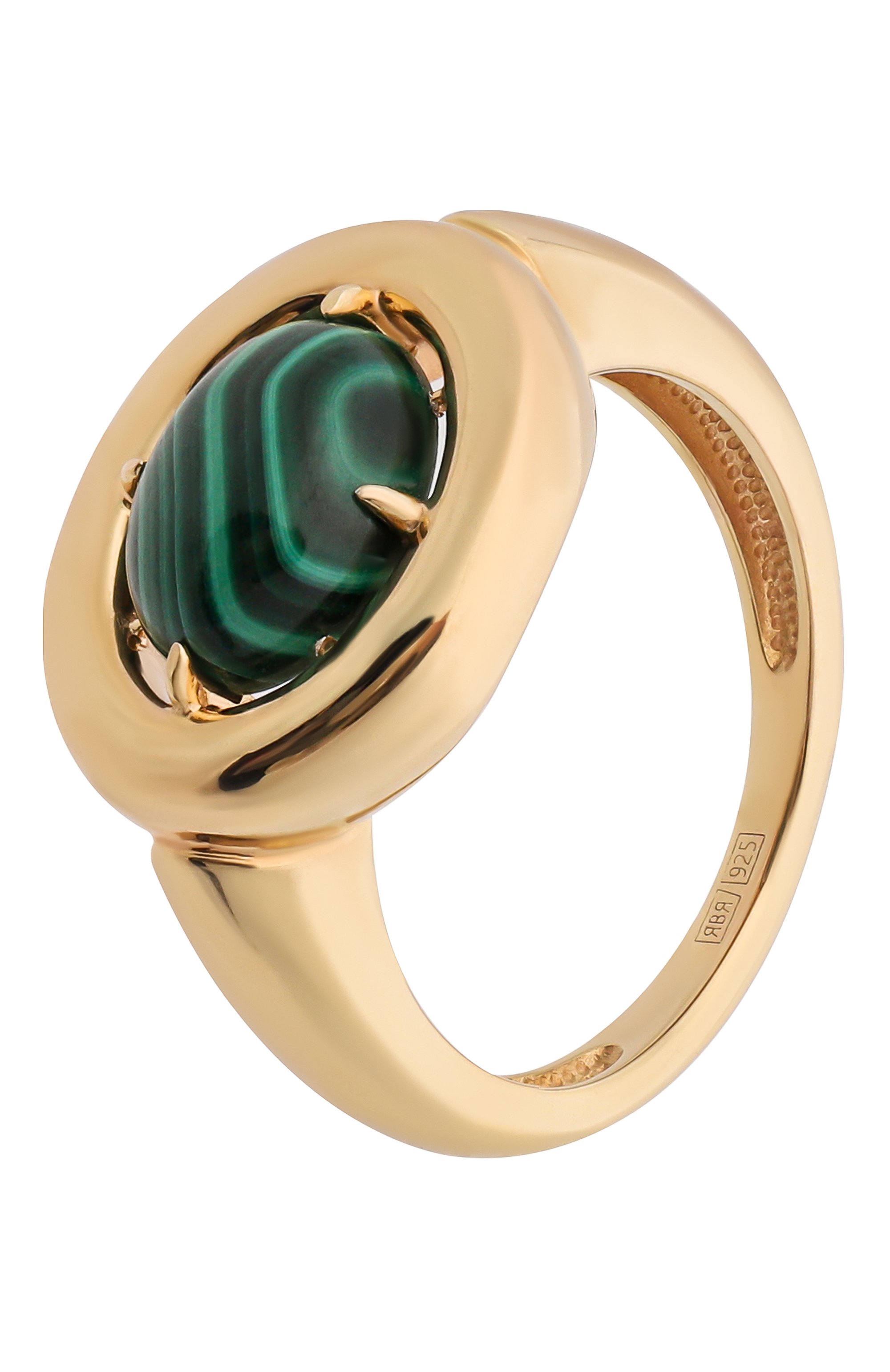 Кольцо ai с малахитом MOONKA, арт. AI-925YG-RG00-MLH, фото 3