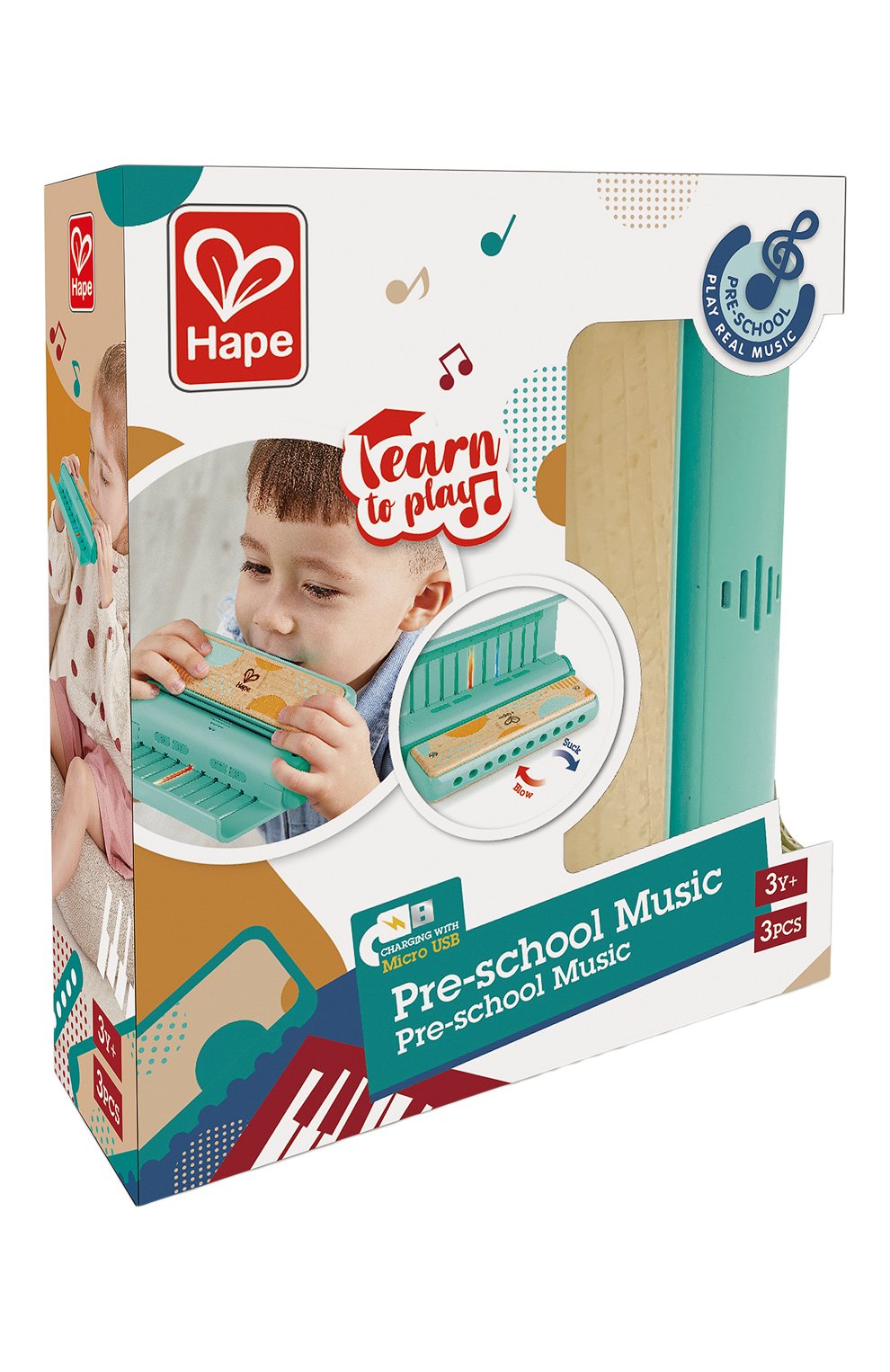 Музыкальная игрушка губная гармошка HAPE, арт. E0623_HP, фото 1