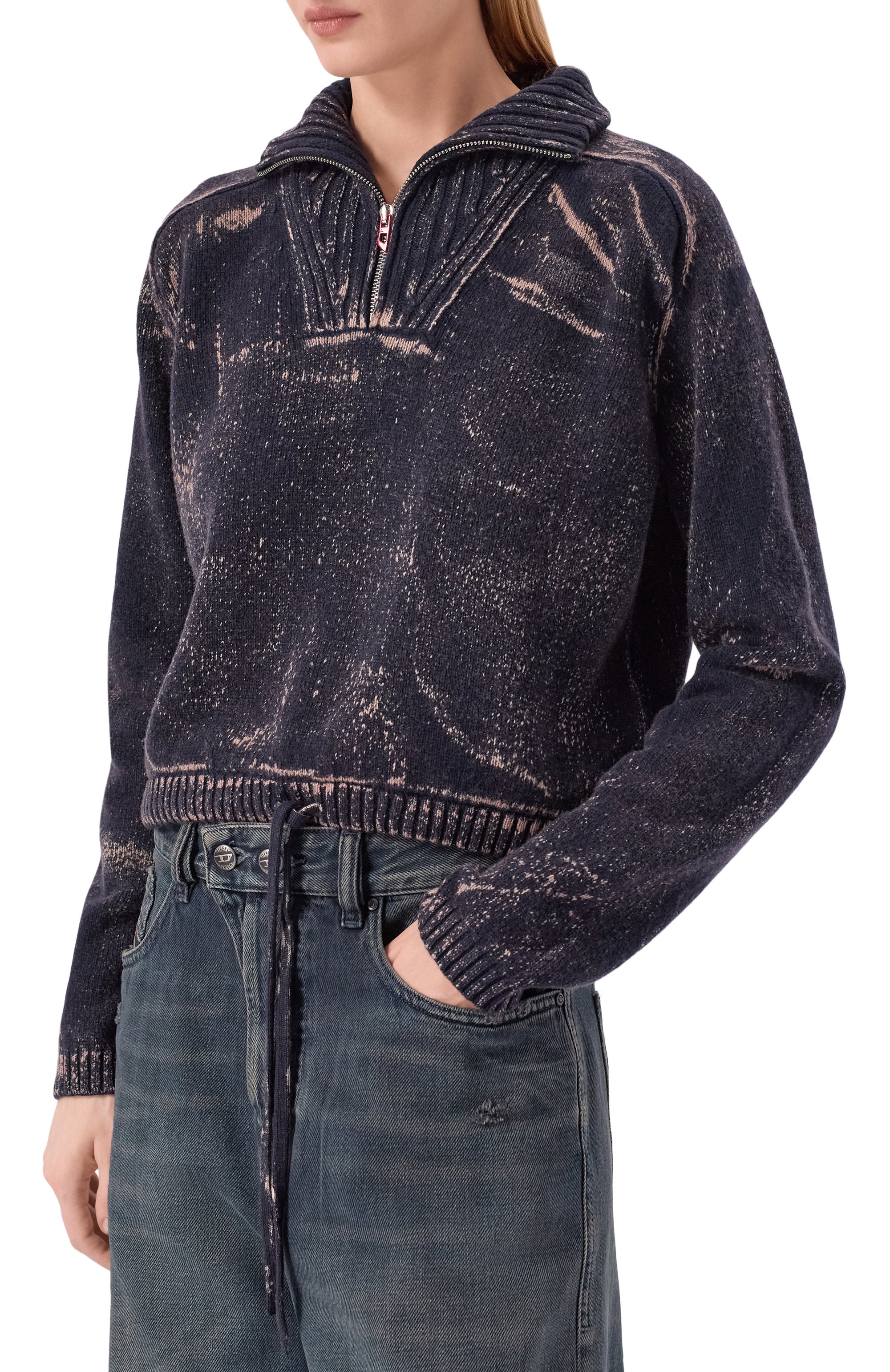 Шерстяной анорак DIESEL синего цвета по цене 48800 руб., арт. A21820/0GSBW, фото 3 Шерстяной анорак DIESEL, арт. A21820/0GSBW, фото 3