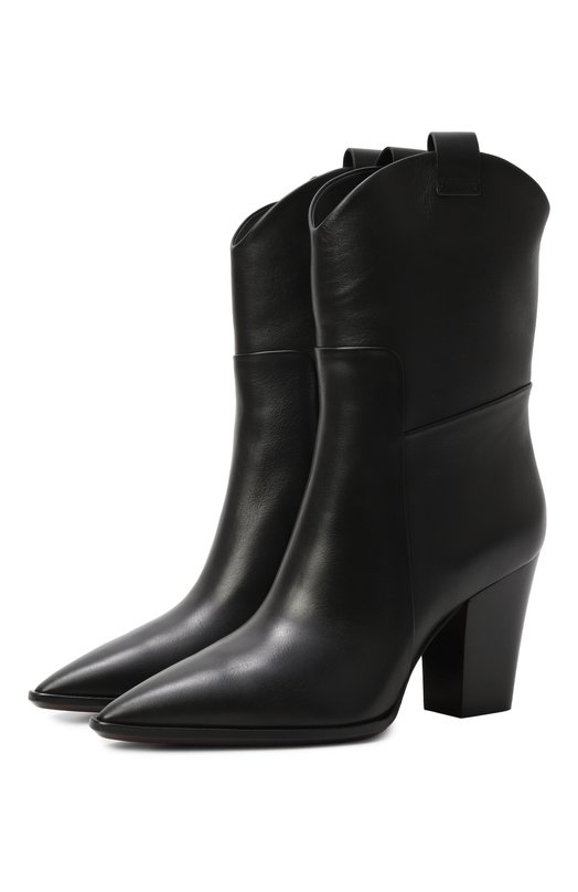 Кожаные ботильоны Santoni WTWG59604HI3NLGA Чёрный WTWG59604HI3NLGA