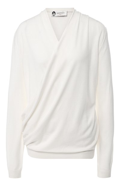 Женский пуловер из смеси шерсти и шелка LANVIN, арт. RW-T0663M-MA05-P19