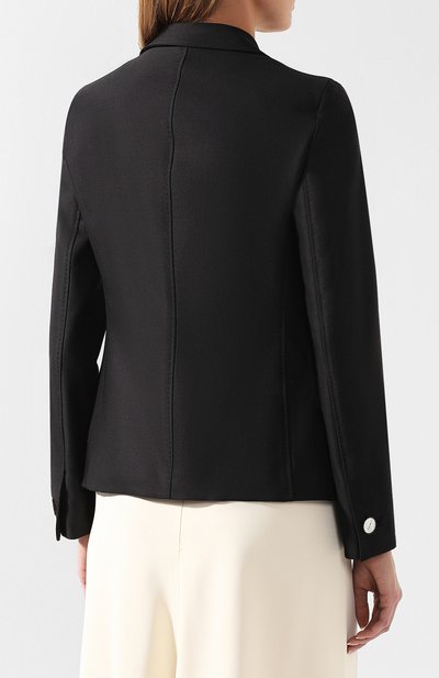 Шерстяной жакет GIORGIO ARMANI черного цвета по цене 291000 руб., арт. 9SHGG05S/T00K7, фото 4 Шерстяной жакет GIORGIO ARMANI, арт. 9SHGG05S/T00K7, фото 4