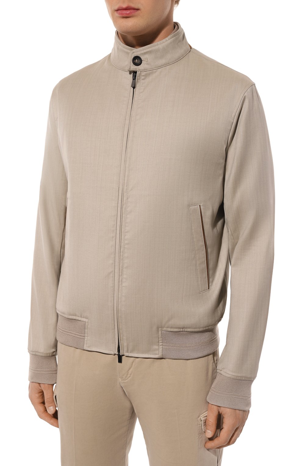 Бомбер из шерсти и шелка ANDREA CAMPAGNA, арт. BARNEYS/542.201, фото 3