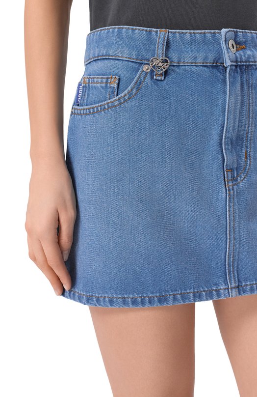 Джинсовая юбка HUGO Blue 50559551 Синий  50559551 Фото 5