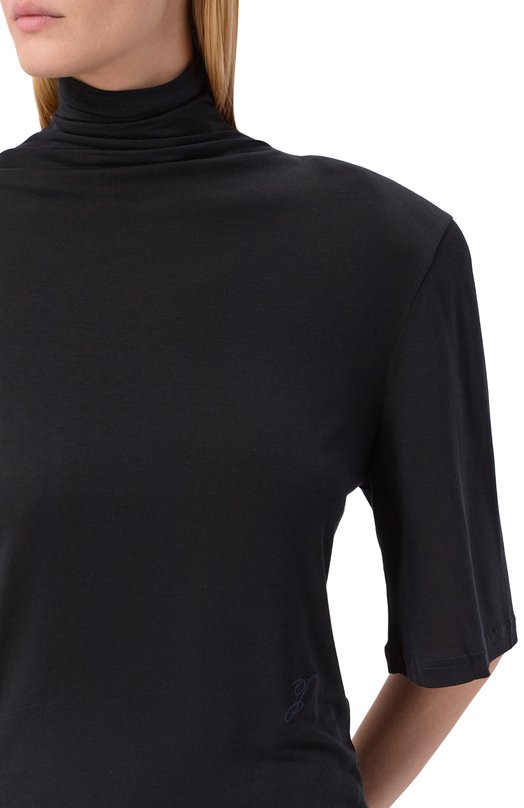 Топ из вискозы и шелка Jacquemus 25HTSW00530AJ0/0234 Чёрный  25HTSW00530AJ0/0234 Фото 5