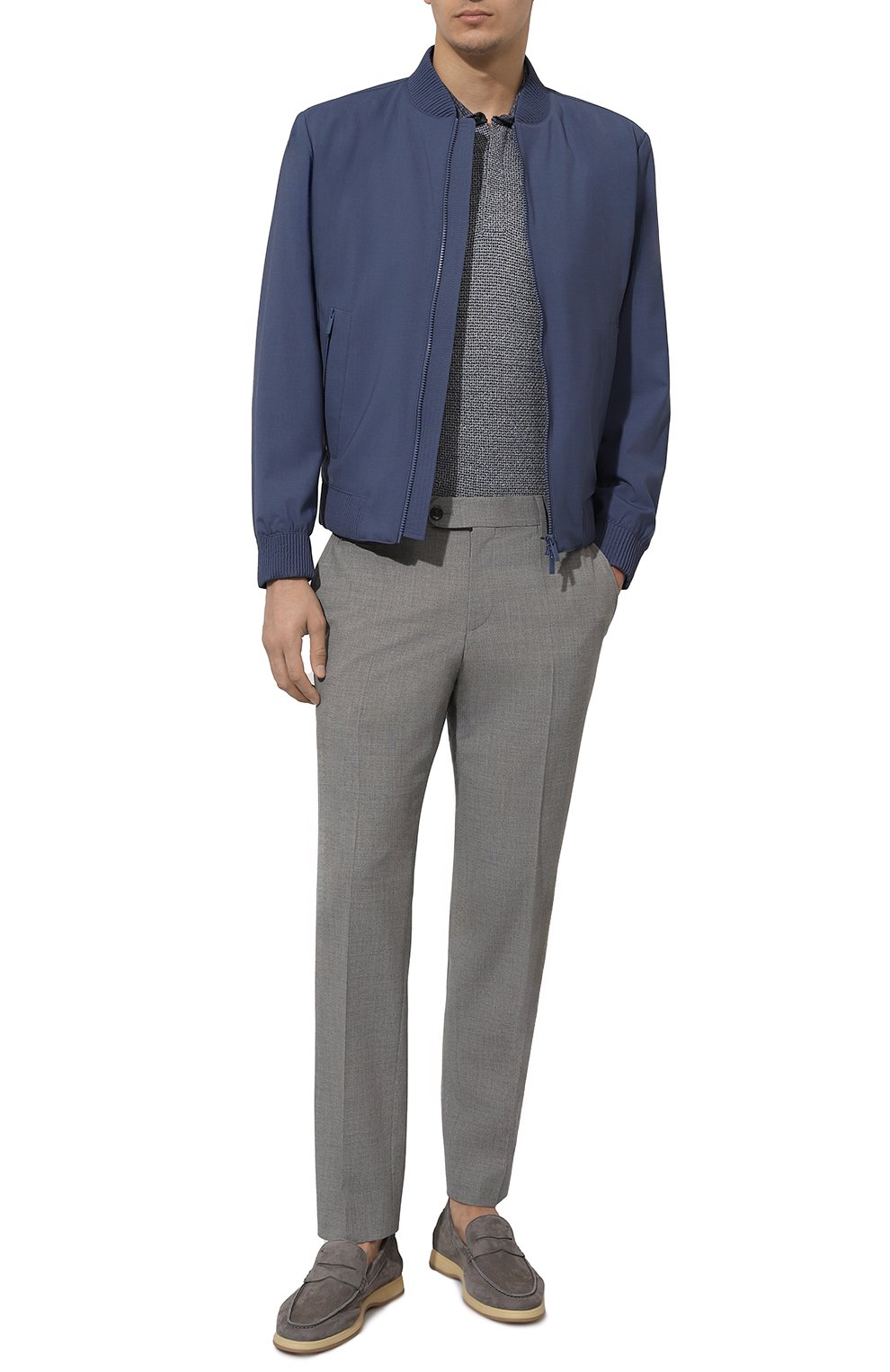 Брюки из шерсти и вискозы BOSS, арт. 50521041, фото 2