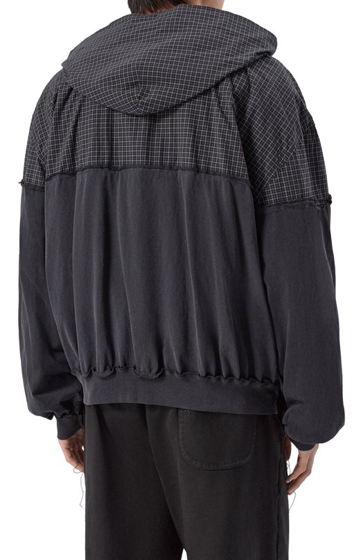 Хлопковая толстовка Balenciaga 850817/TTM10 Серый  850817/TTM10 Фото 4