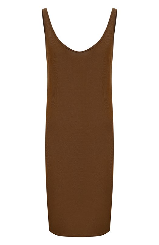 Шелковое платье 12 STOREEZ 137484 Коричневый 137484