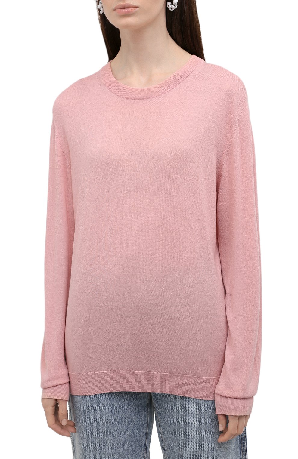 Пуловер из шерсти викуньи LORO PIANA розового цвета по цене 499500 руб., арт. FAL6605/VVIC, фото 3 Пуловер из шерсти викуньи LORO PIANA, арт. FAL6605/VVIC, фото 3