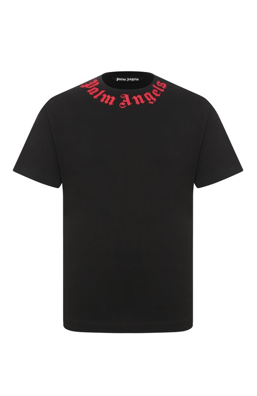 Хлопковая футболка Palm Angels PMAA109S26JER008 Чёрный PMAA109S26JER008