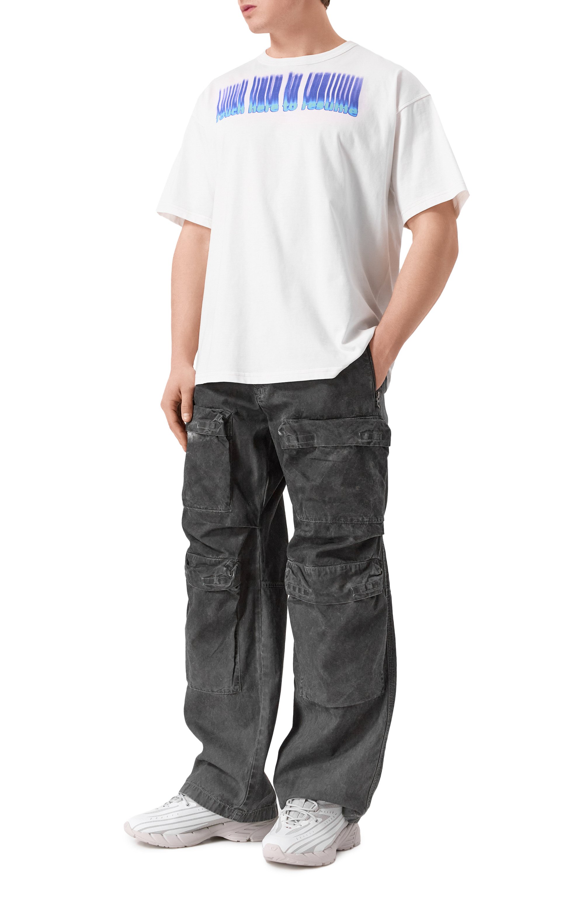 Хлопковая футболка DIESEL, арт. A16616/0AKAK, фото 2