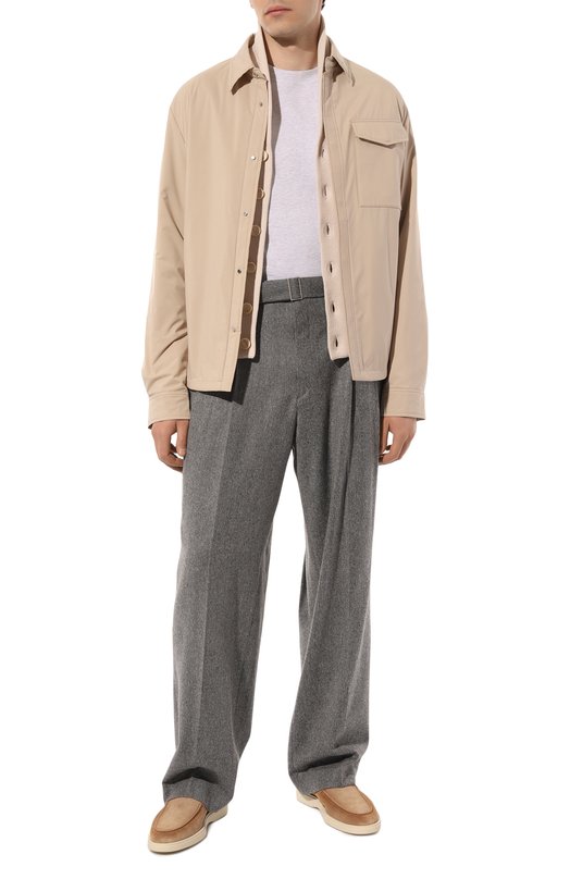Хлопковая футболка Brunello Cucinelli M0B138440 Серый  M0B138440 Фото 2