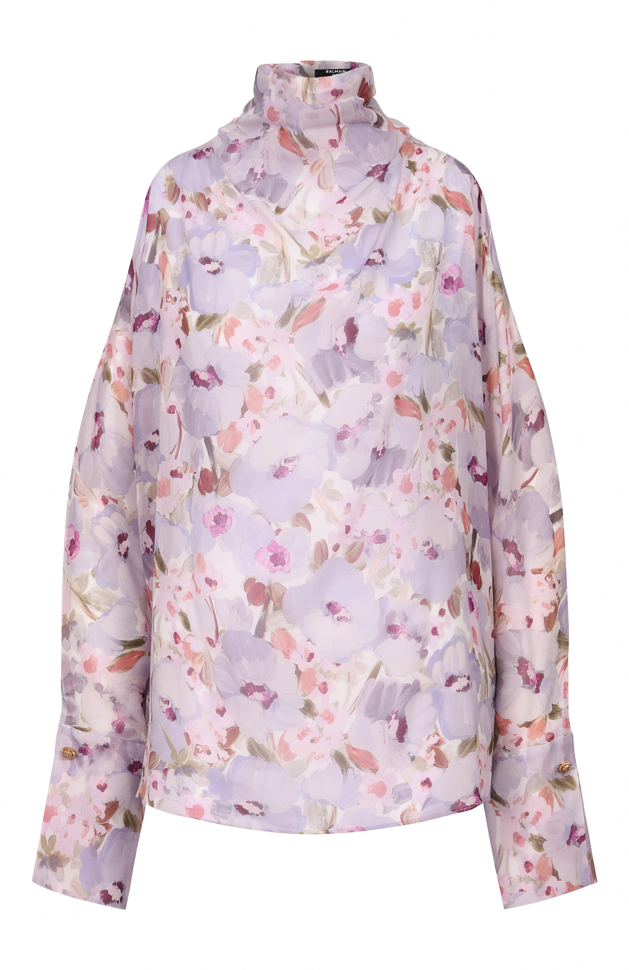 Шелковая блузка BALMAIN, арт. GF1IL155/SF35, фото 1