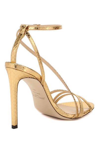 Кожаные босоножки tesca 100 JIMMY CHOO, арт. TESCA 100/WKE, фото 4